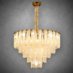 Quadro Glass Rod Chandelier