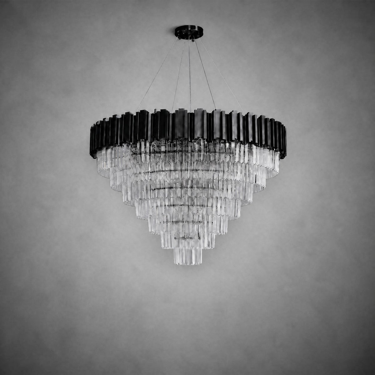 Preston Crystal Round Chandelier 39.4"D