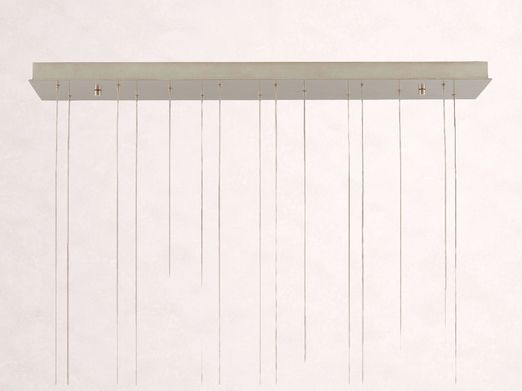 Edda Cascade Teardrop Mercury Glass Linear Chandelier 48'' 54''L