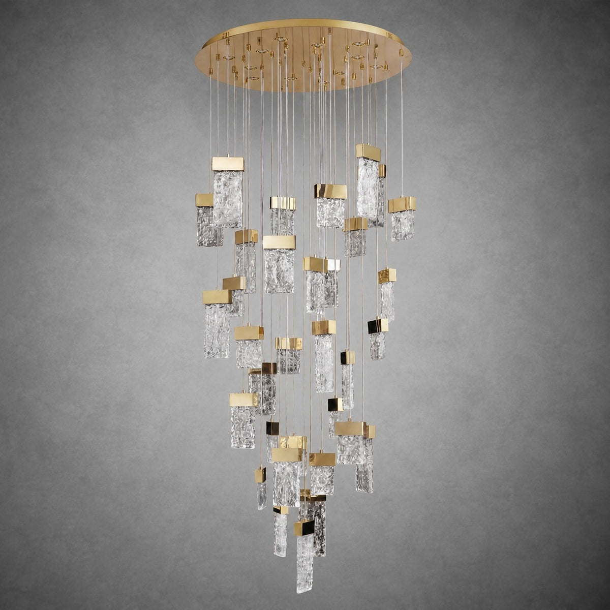 Knox Blown Glass Cascading Chandelier 31.5"