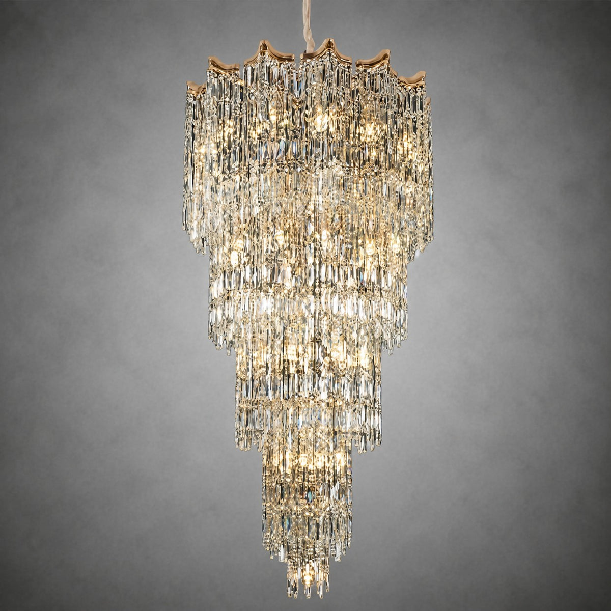 Aria Crystal Halo Chandelier