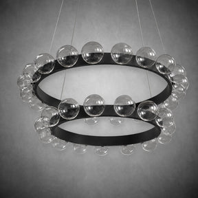 Ellison Bubbles Nested Glass Chandelier 31"