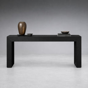 Waterfall Edge Solid Oak Hallway Table