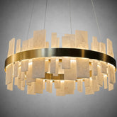 Round Block Chandelier