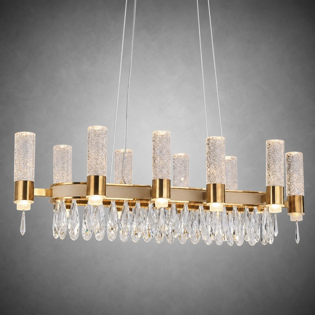 Nido Crystal Linear Chandelier