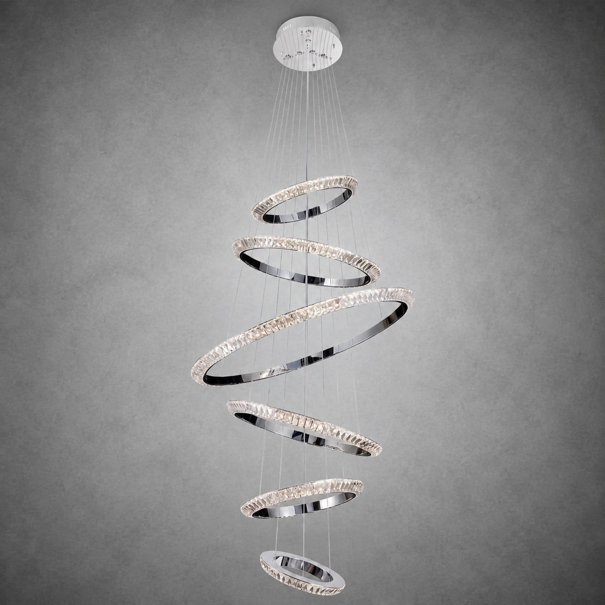 Bryant Crystal Cascading Chandelier 47.2"