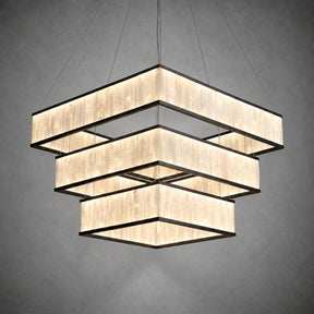 Crystara Black Moroccan Stone Chandelier