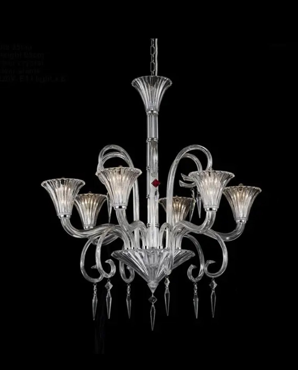6 Lights Baccarat Lighting