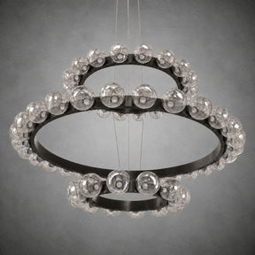 Ellison Bubbles 3-Tier Nested Glass Chandelier