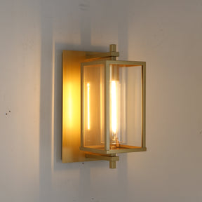 Dejavu Square Grand Outdoor Wall Sconce