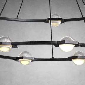 Planets 2-Tier Round Chandelier 48" LED Light