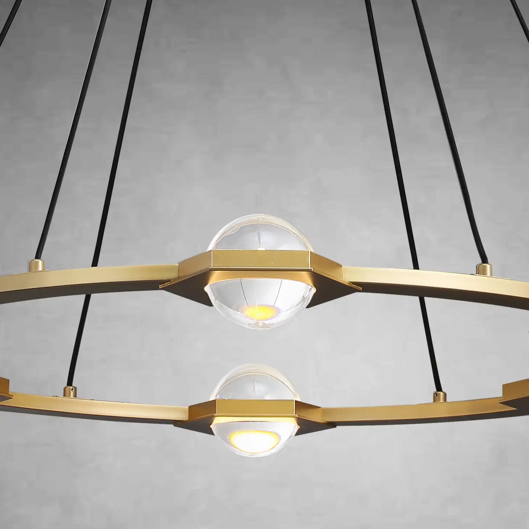 Planets Round Chandelier 48" LED Light
