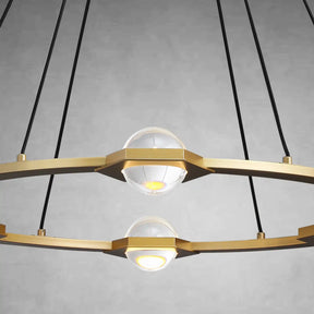 Planets Round Chandelier 48" LED Light