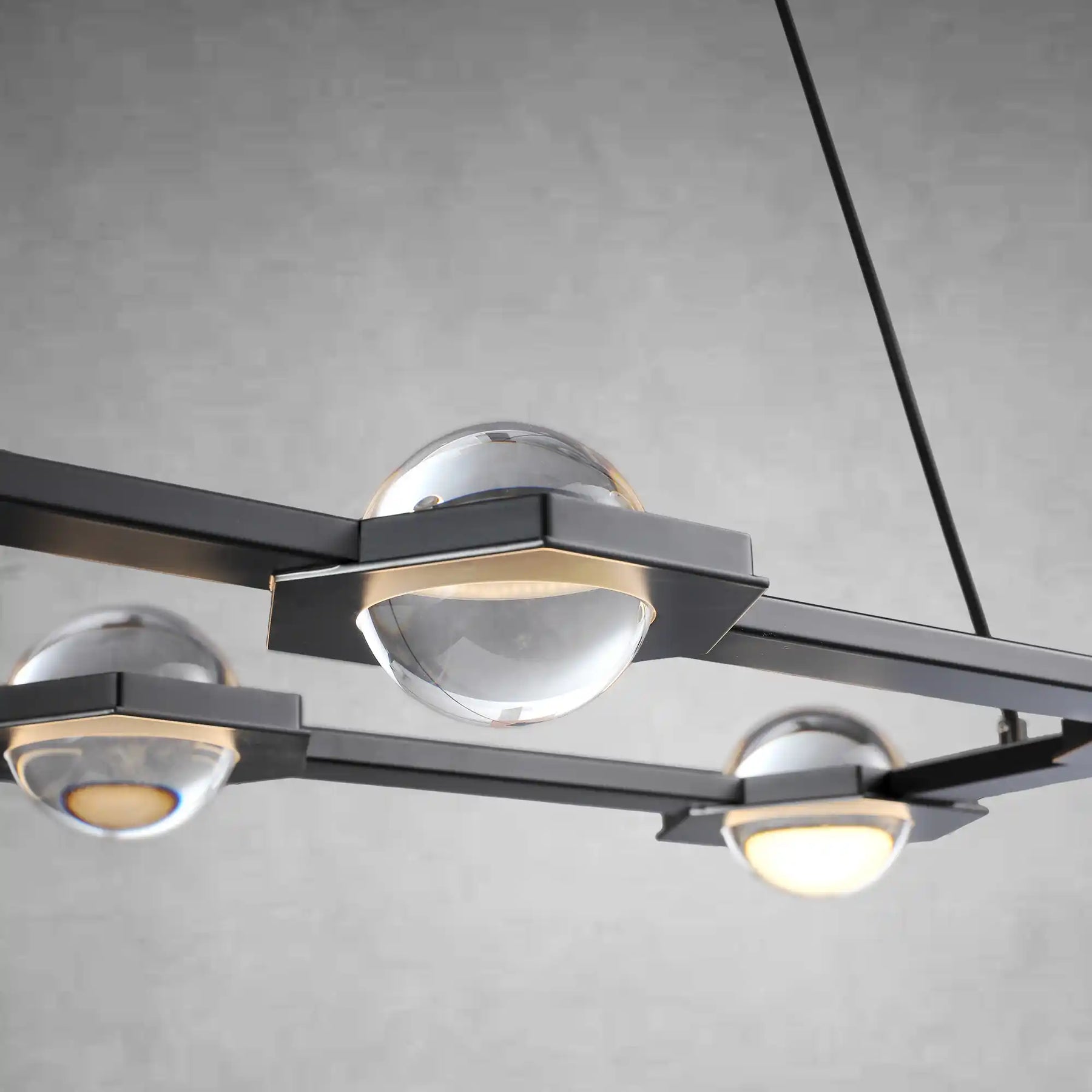 Planets Dining Room Rectangular Chandelier 54'' 72"W