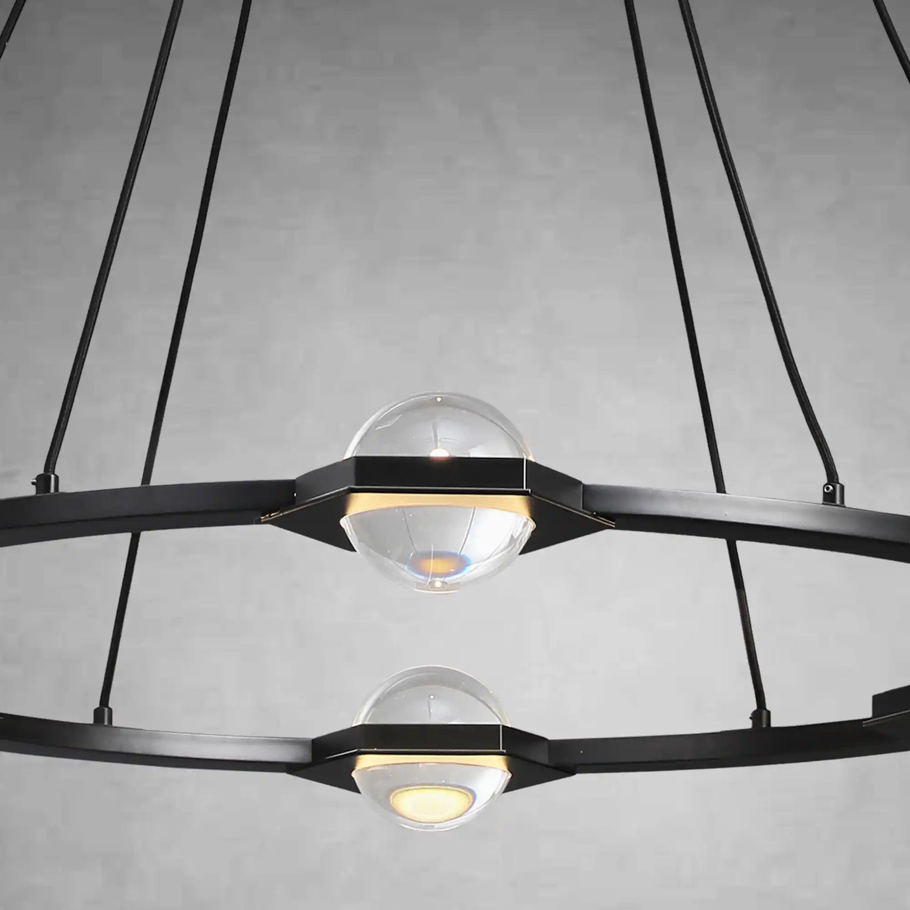 Planets Round Chandelier 48" LED Light