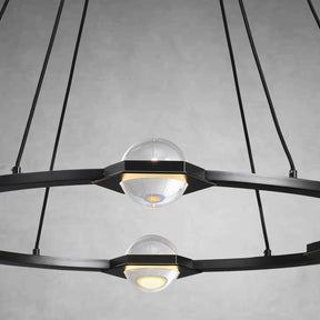 Planets Round Chandelier 48" LED Light