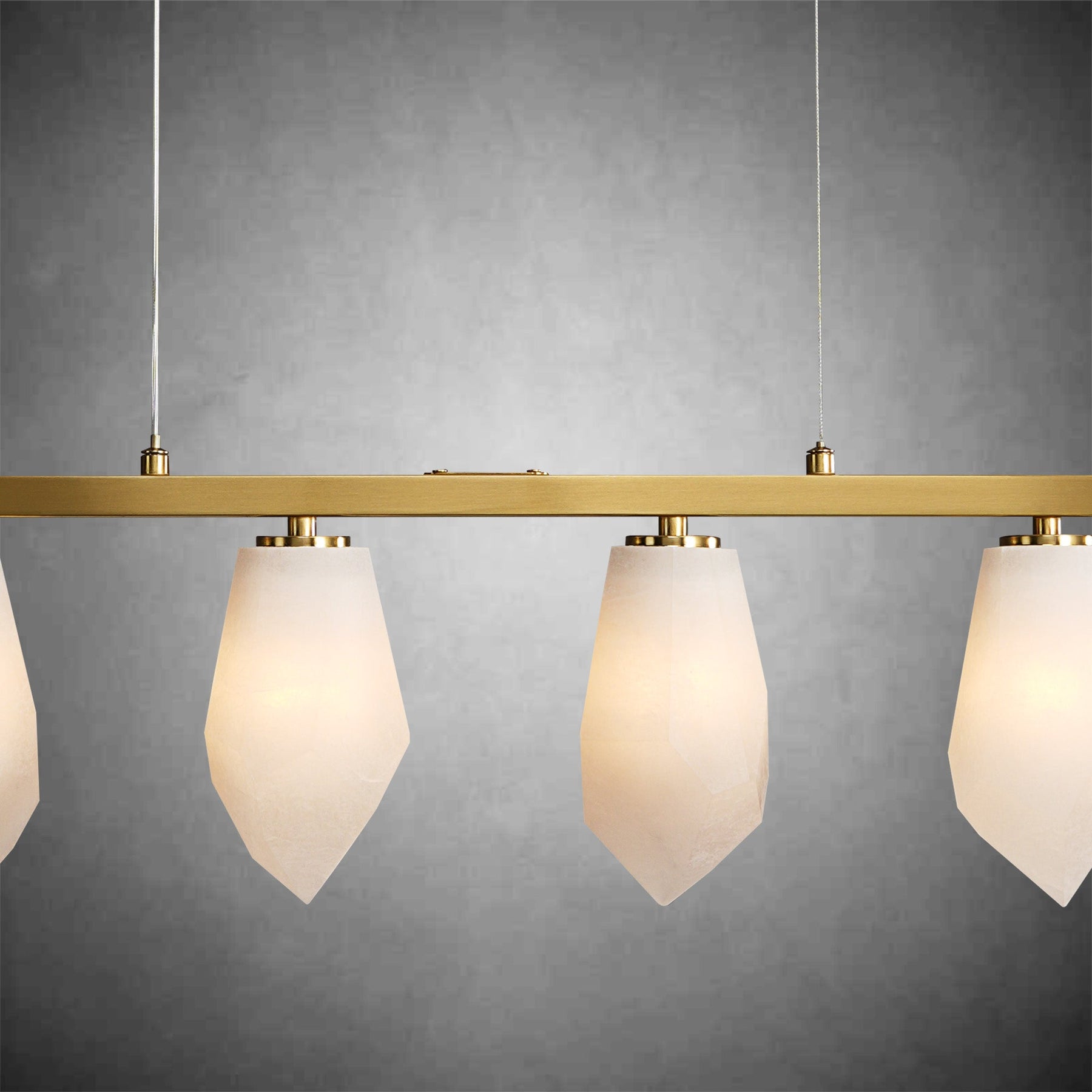 Diamond Alabaster Chandelier L39"