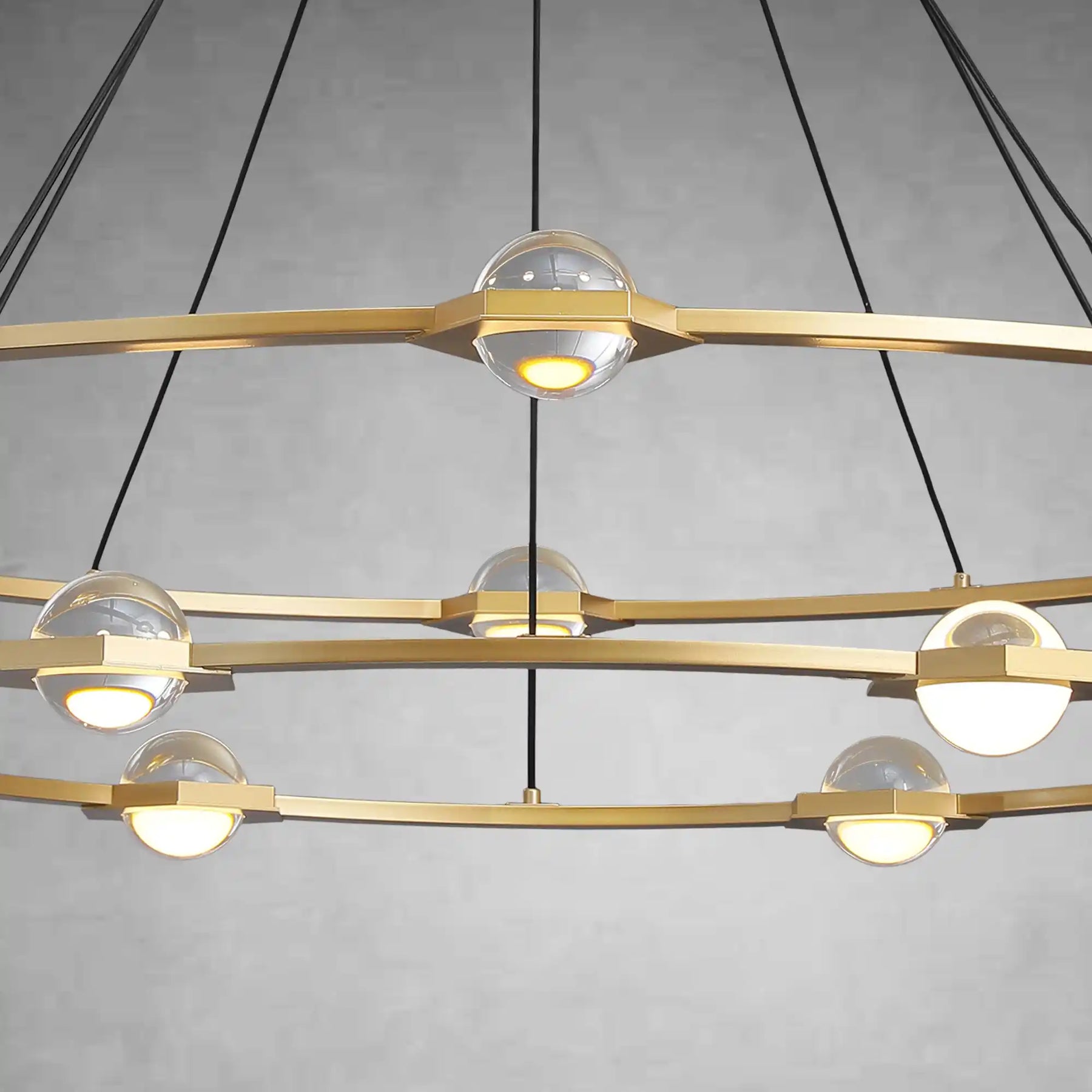 Planets 2-Tier Round Chandelier 60", Decoration Lamp