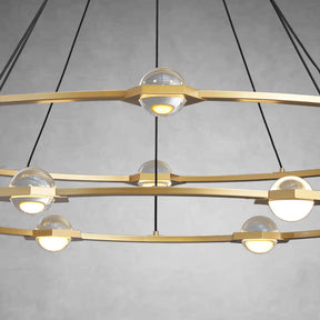 Planets 2-Tier Round Chandelier 60", Decoration Lamp