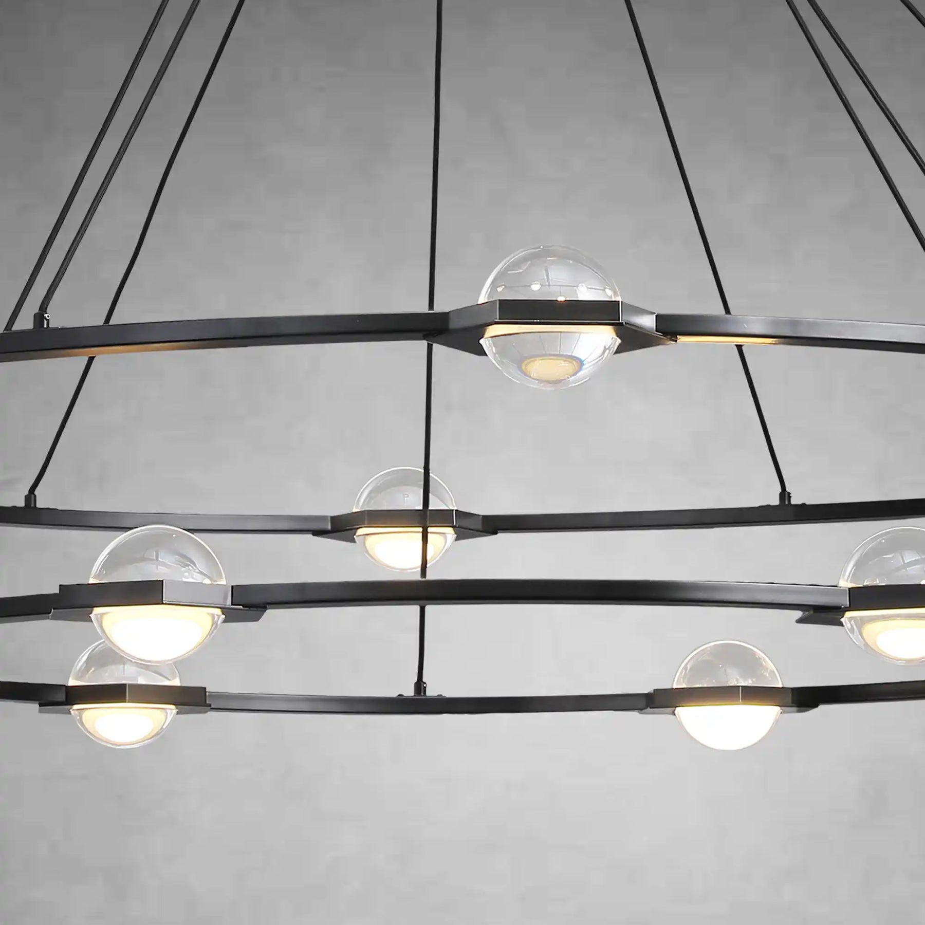 Planets 2-Tier Round Chandelier 60", Decoration Lamp