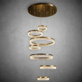 Guilin Landscape Modern Sculptural Ring Chandelier
