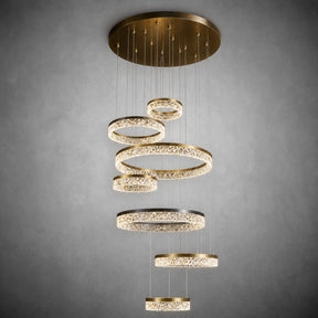 Guilin Landscape Modern Sculptural Ring Chandelier