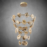 Petra Modern Natural Stone Cascading Chandelier
