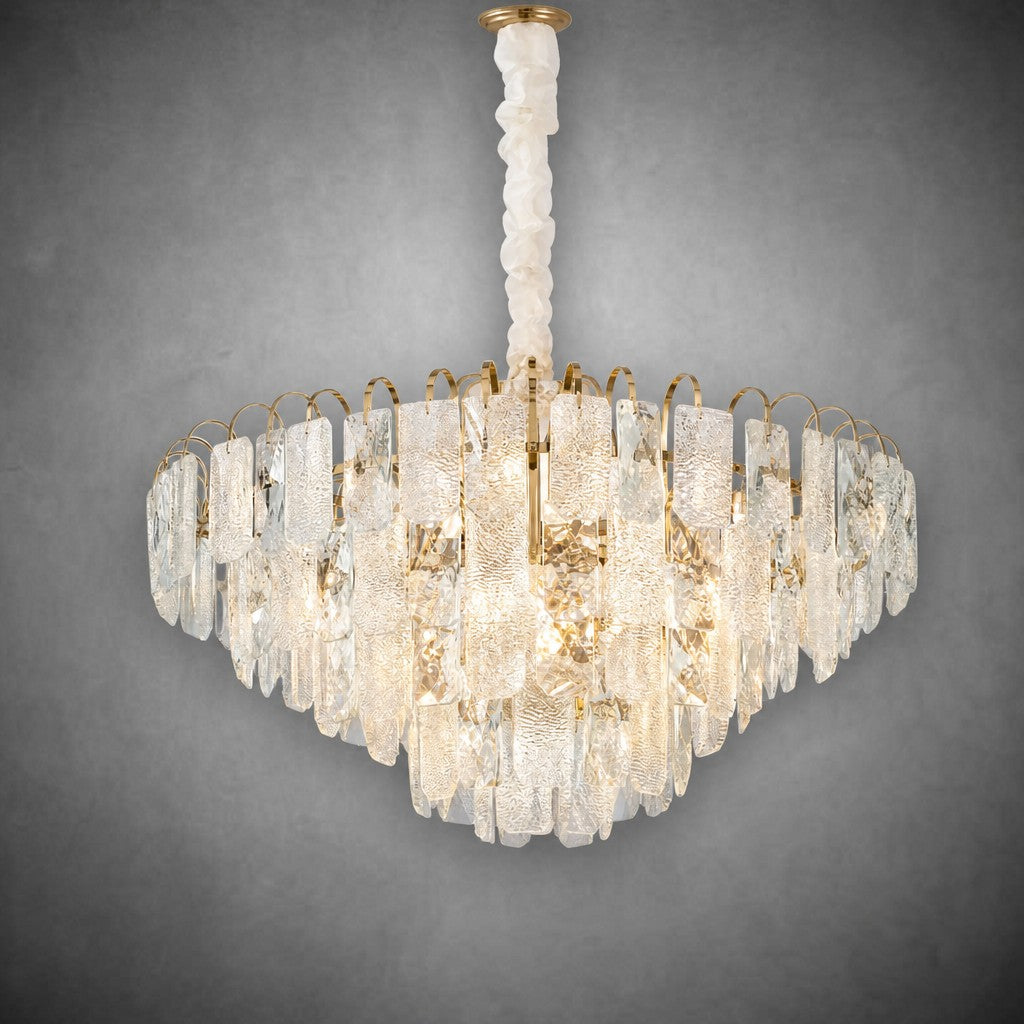 Madreperla Crystal Crown Chandelier
