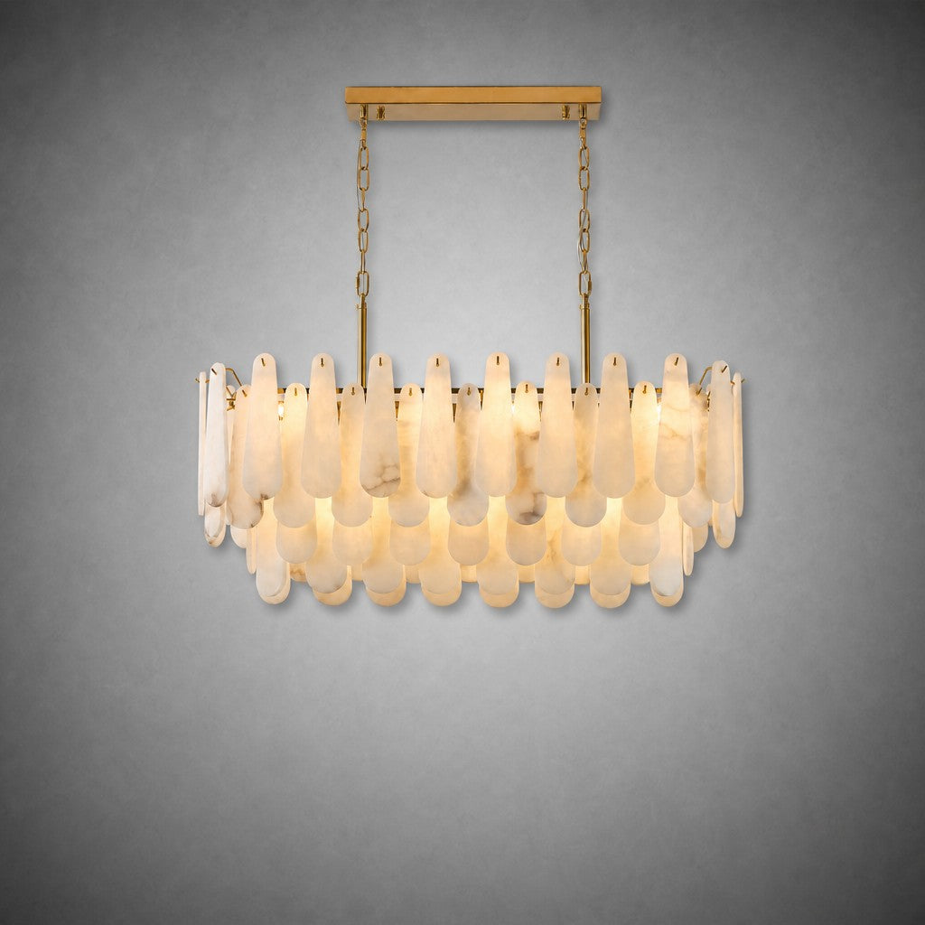 L1000-Marble Lingyu Ceiling Lamp-Copper Color