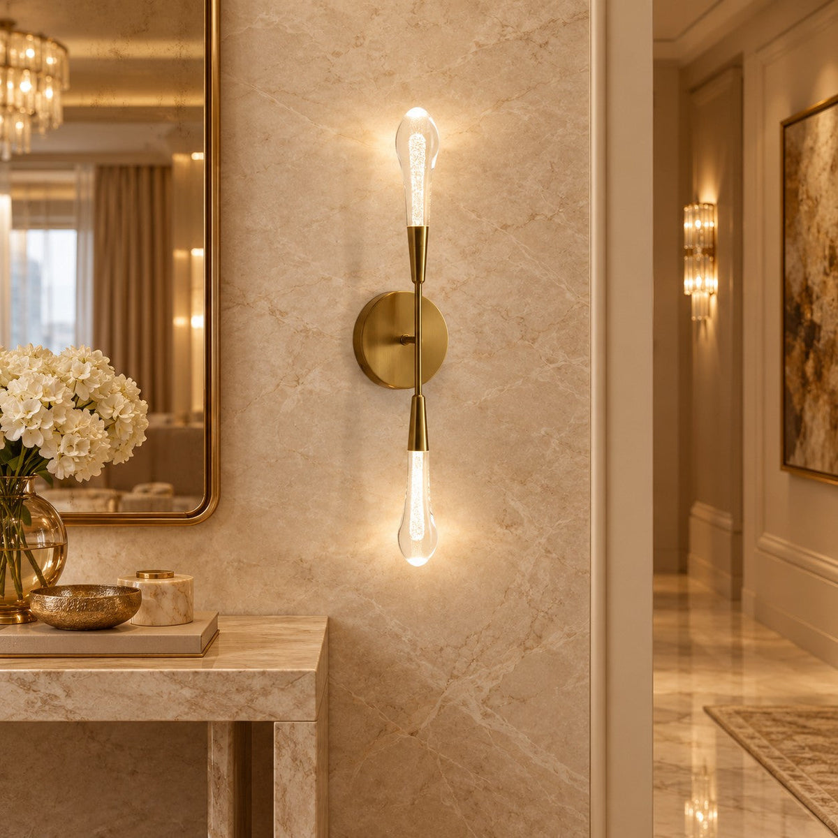 Soltaire Double Sconce