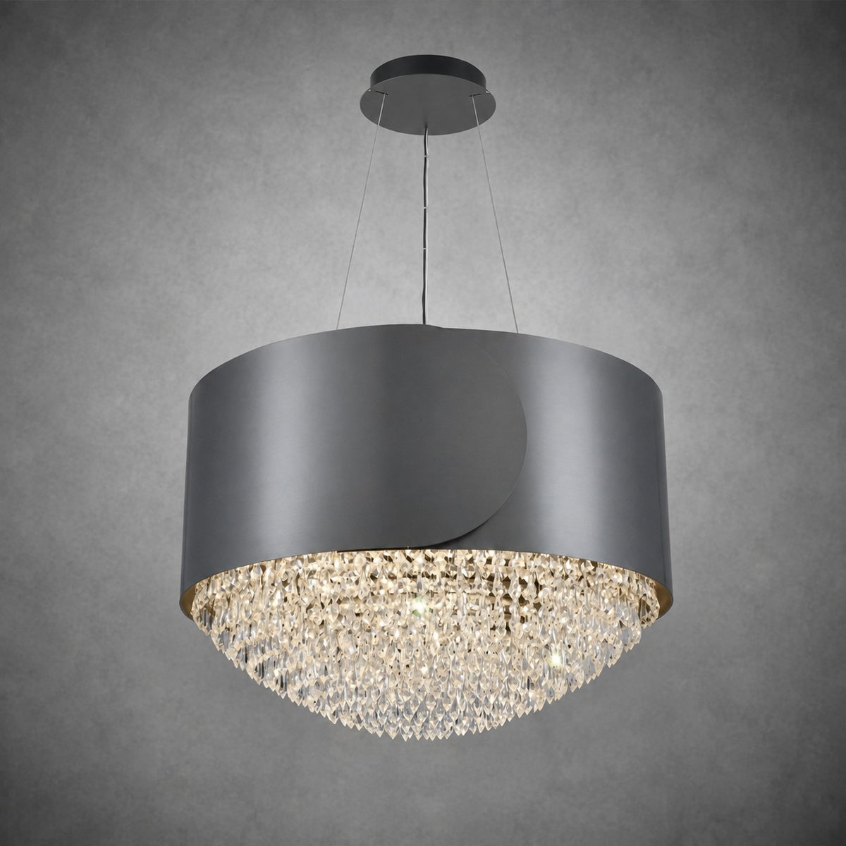 Theron Crystal Pendant Light 28"