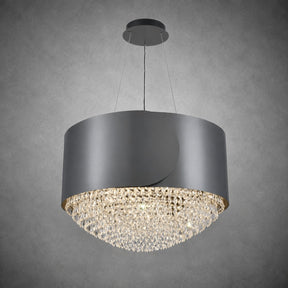 Theron Crystal Pendant Light 28"