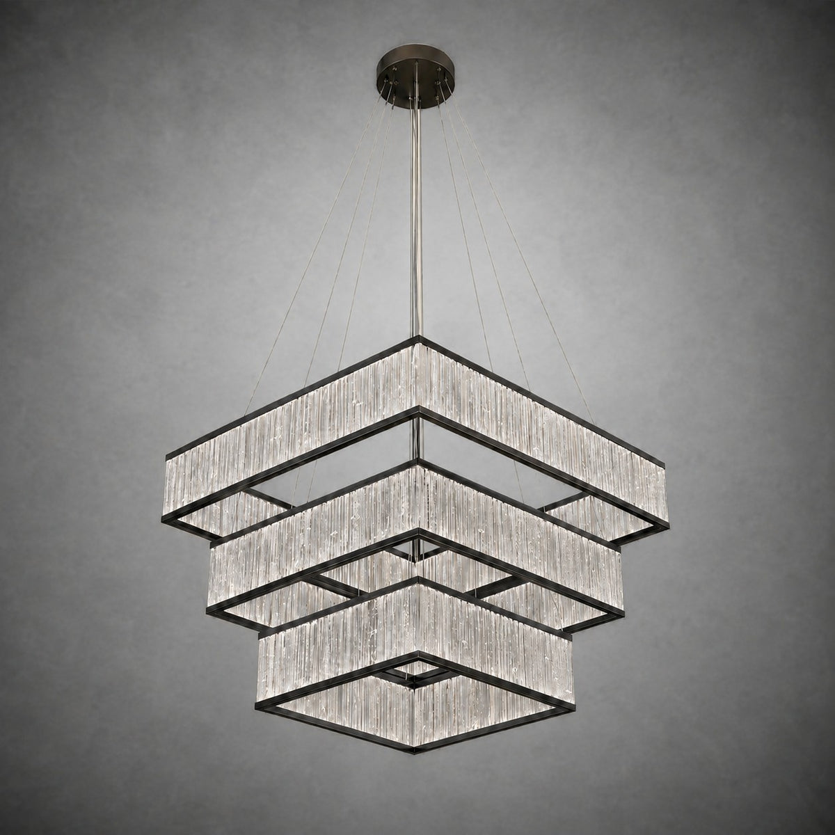 Crystara Black Moroccan Stone Chandelier