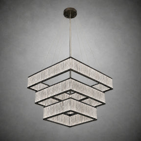 Crystara Black Moroccan Stone Chandelier