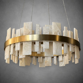 Round Block Chandelier