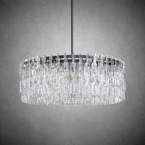 Melody K9 Crystal Round Chandelir for Living Room Bedroom, Kitchen Island