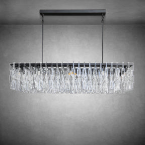 Melody K9 Crystal Rectangular Chandelir for Dining Room Kitchen Island