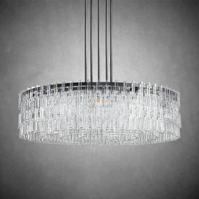 Melody K9 Crystal Round Chandelir for Living Room Bedroom, Kitchen Island