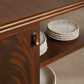 Vintage Mahogany Wood Storage Sideboard