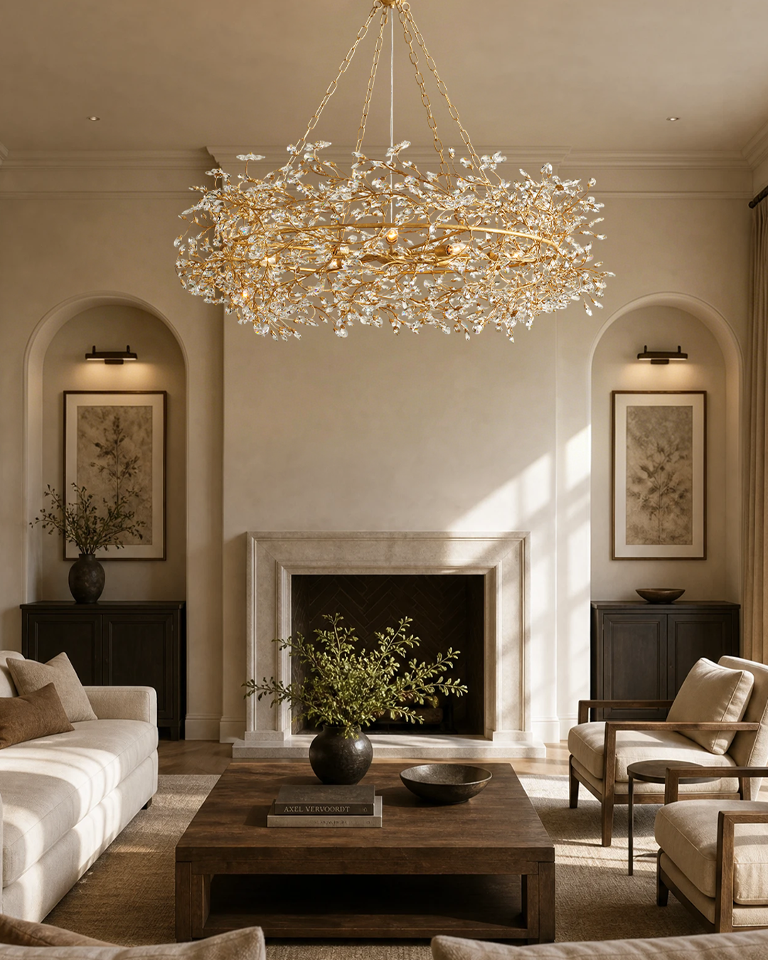 Fiore Crown Chandelier 39" 48" 60"