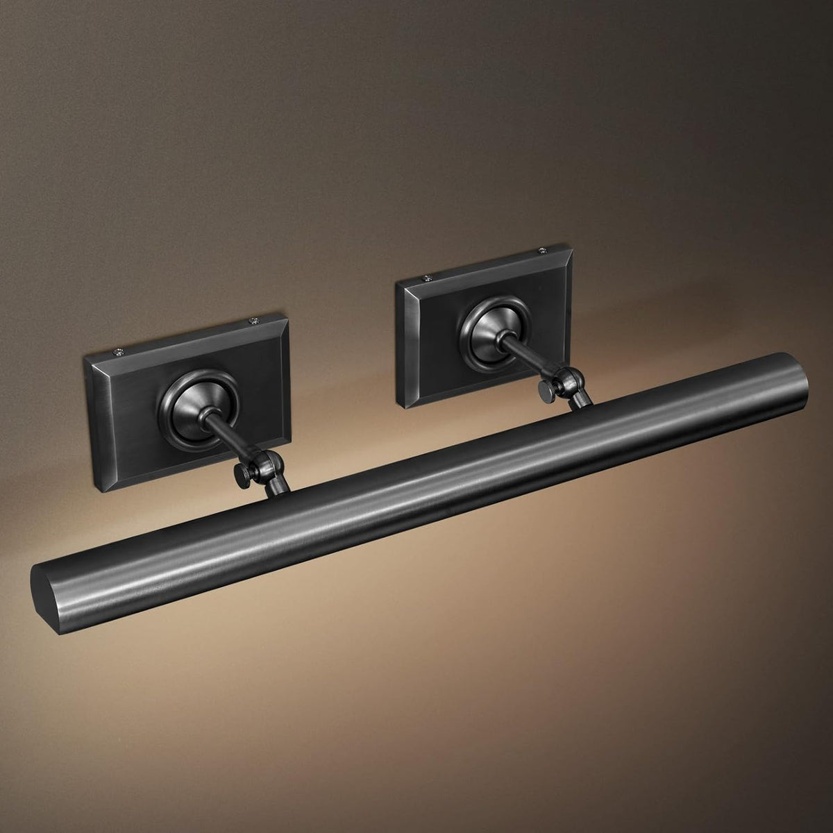 24-Inch Hardwired Brass Picture Light with Dimmable LEDs