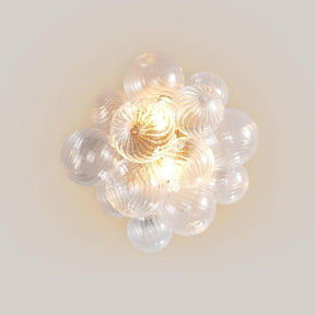 Gold Bubble Wall Sconce 16.9 Inch Modern Glass Light