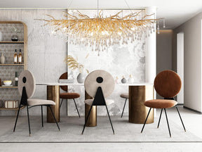 63" Black Modern Crystal Tree Branch Chandelier with 15 Lights