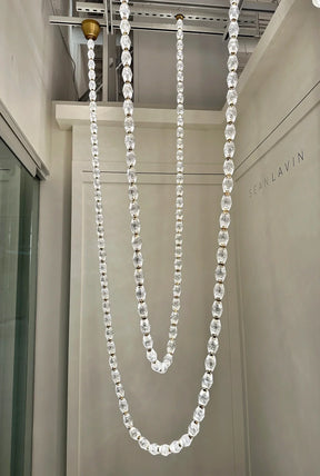 Creative Glass Pearl Necklace Pendnat Chandelier for Living/Dining Room/Staircase