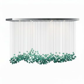 Crystal Stone Crystal Spiral Chandelier