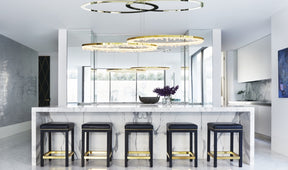 Geode  Quartz Crystal Ring Chandelier