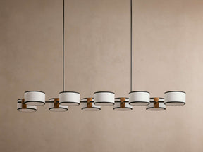 Daphne Fabric Linear Chandelier
