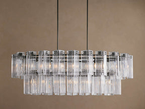 Delsie Oval Tiered Chandelier 63'' 72"W