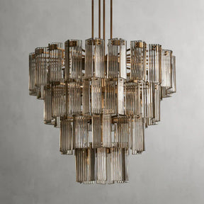 Delsie Round Art Glass Chandelier 38" 48" 60"D