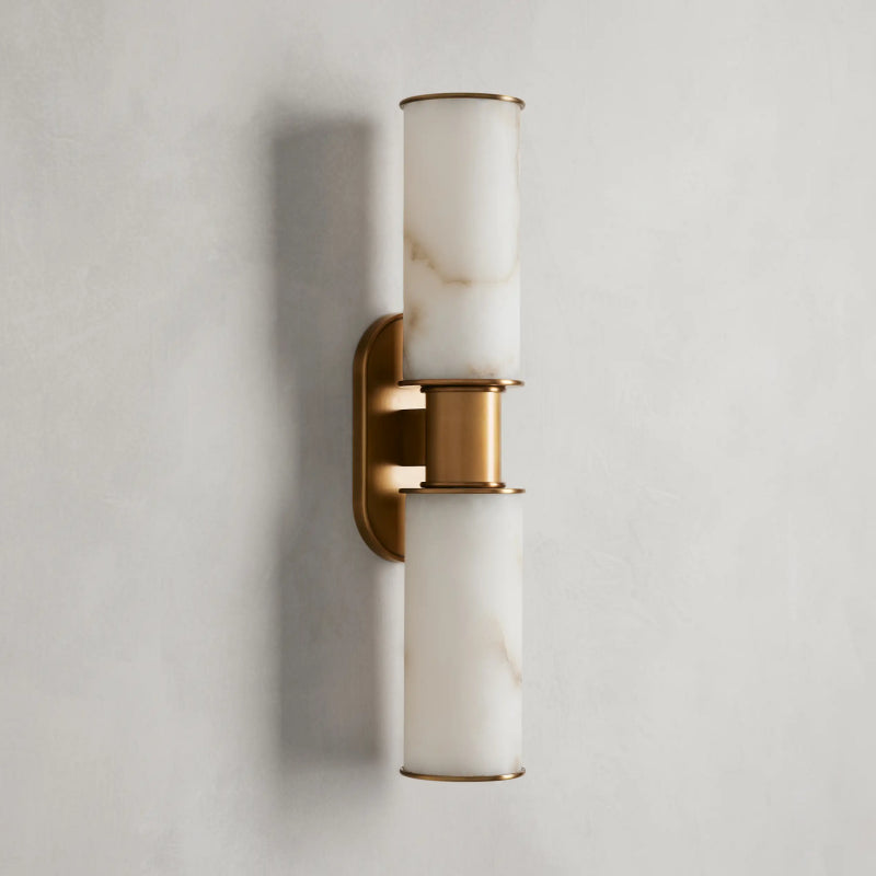 Harlin 2-Light Wall Sconce in Alabaster